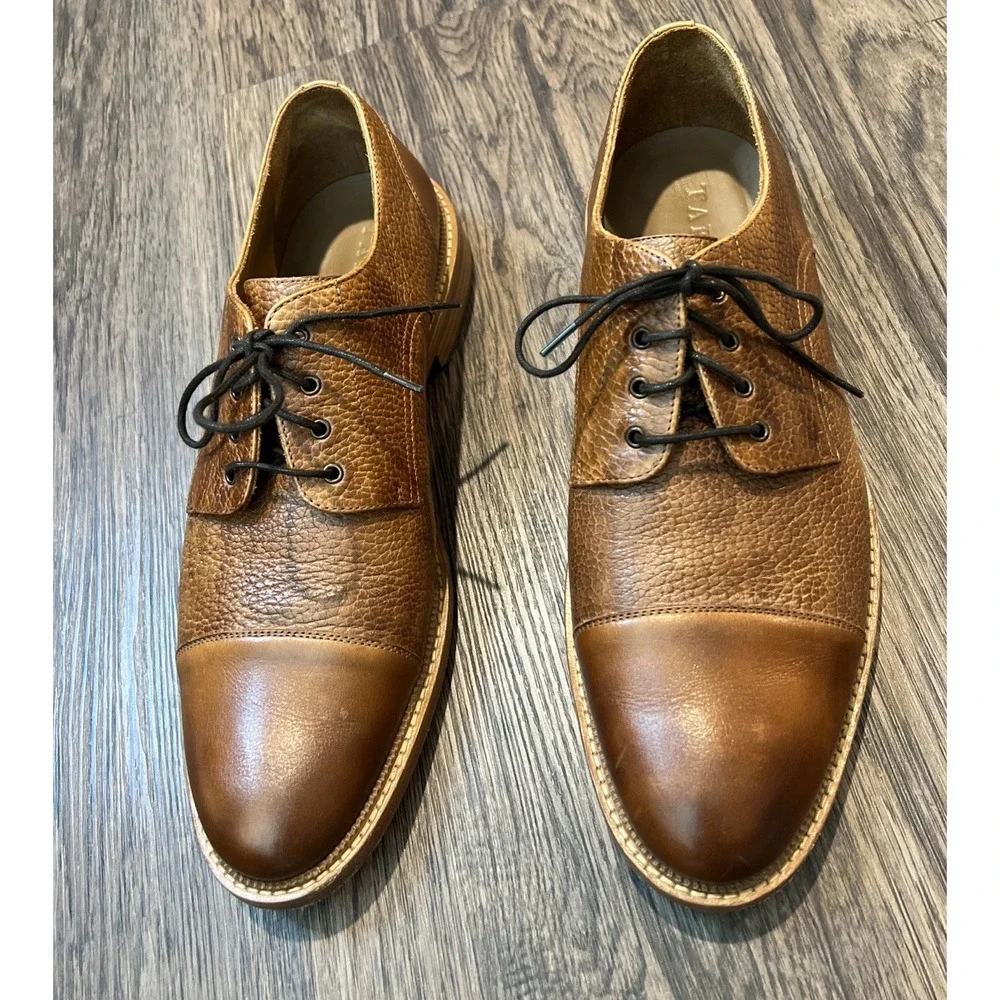 Taft Rome shoes in brown camello leather Size 46EU